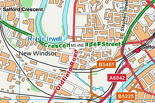 M5 4NE map - OS VectorMap District (Ordnance Survey)