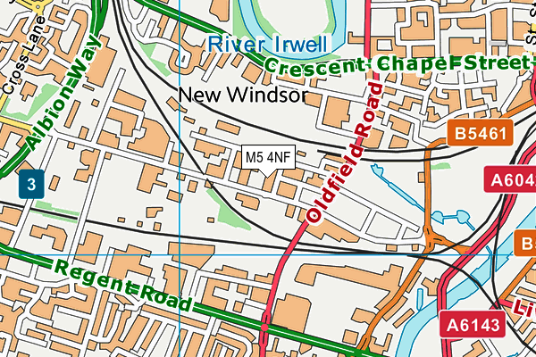 M5 4NF map - OS VectorMap District (Ordnance Survey)