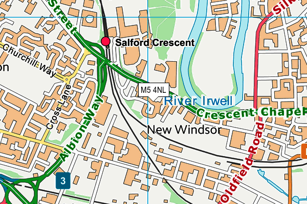 M5 4NL map - OS VectorMap District (Ordnance Survey)