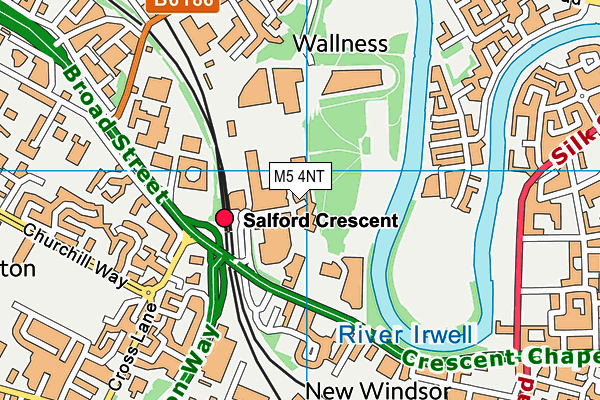 M5 4NT map - OS VectorMap District (Ordnance Survey)