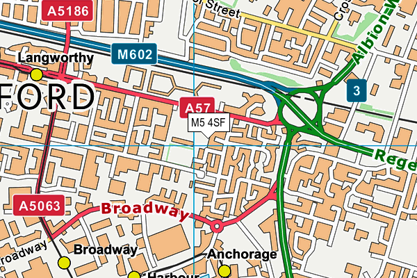 M5 4SF map - OS VectorMap District (Ordnance Survey)
