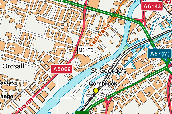 M5 4TB map - OS VectorMap District (Ordnance Survey)