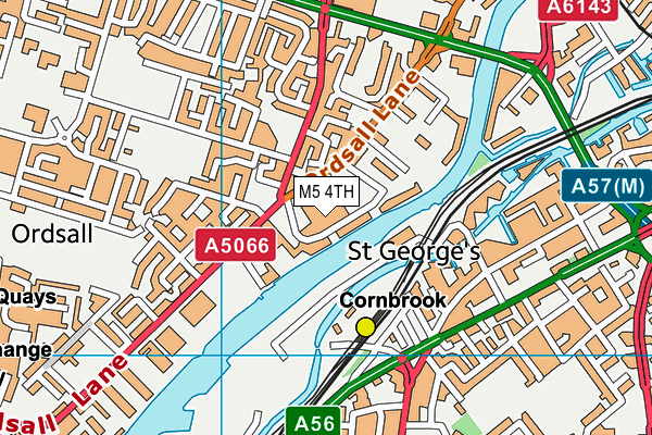 M5 4TH map - OS VectorMap District (Ordnance Survey)