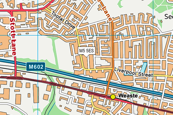 M5 5ES map - OS VectorMap District (Ordnance Survey)