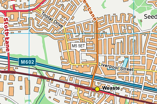 M5 5ET map - OS VectorMap District (Ordnance Survey)