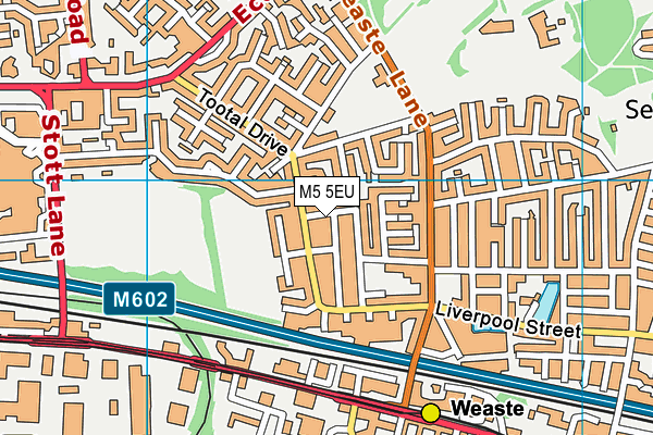 M5 5EU map - OS VectorMap District (Ordnance Survey)