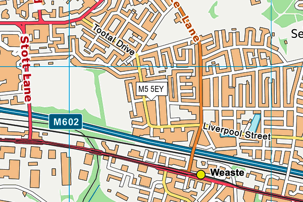 M5 5EY map - OS VectorMap District (Ordnance Survey)