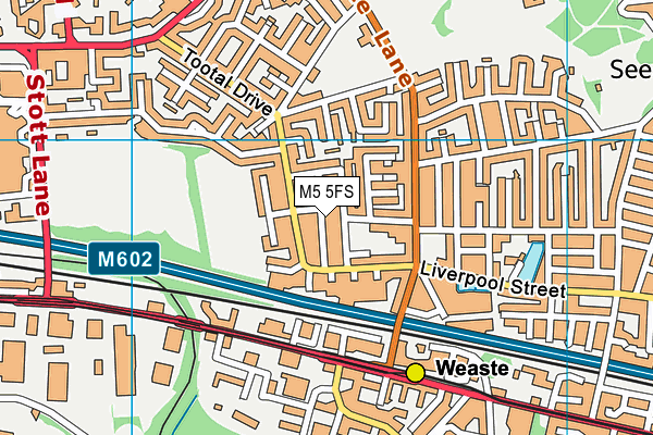 M5 5FS map - OS VectorMap District (Ordnance Survey)