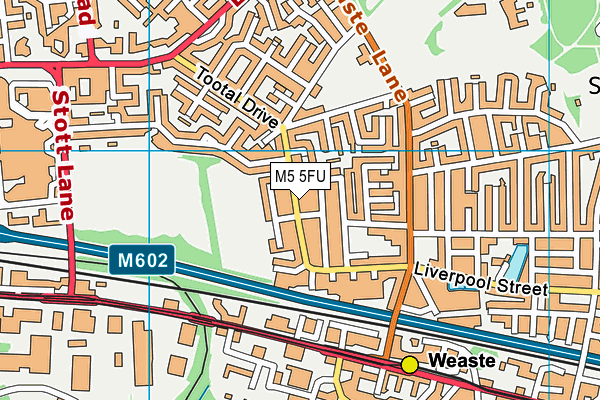 M5 5FU map - OS VectorMap District (Ordnance Survey)