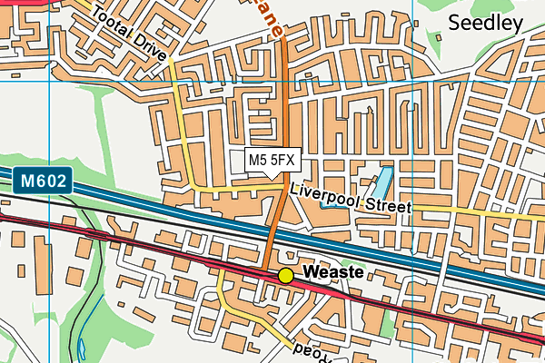M5 5FX map - OS VectorMap District (Ordnance Survey)