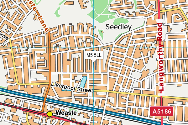 M5 5LL map - OS VectorMap District (Ordnance Survey)