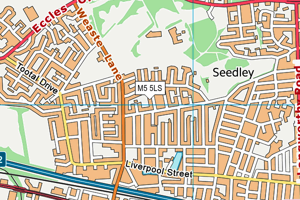 M5 5LS map - OS VectorMap District (Ordnance Survey)