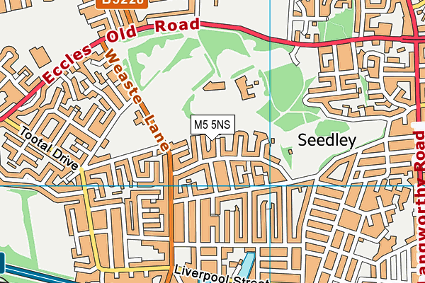 M5 5NS map - OS VectorMap District (Ordnance Survey)