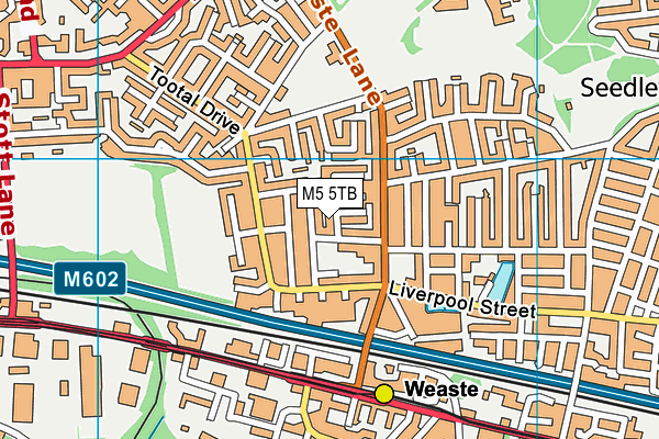 M5 5TB map - OS VectorMap District (Ordnance Survey)