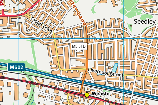 M5 5TD map - OS VectorMap District (Ordnance Survey)