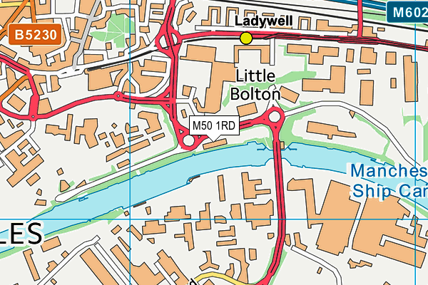 M50 1RD map - OS VectorMap District (Ordnance Survey)