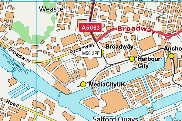 M50 2PF map - OS VectorMap District (Ordnance Survey)