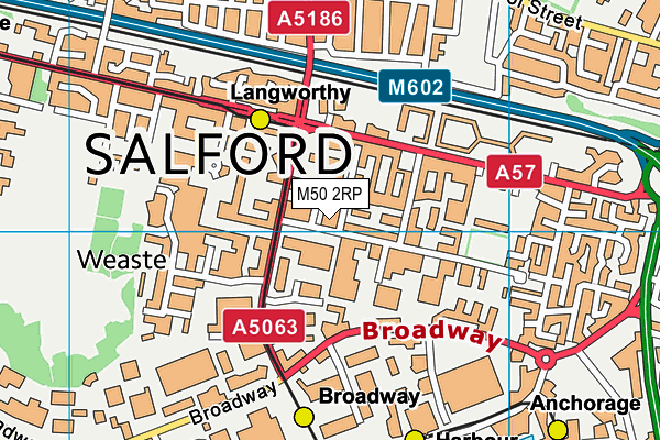 M50 2RP map - OS VectorMap District (Ordnance Survey)