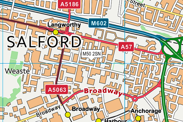 M50 2SN map - OS VectorMap District (Ordnance Survey)