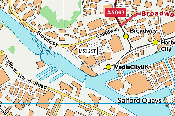 M50 2ST map - OS VectorMap District (Ordnance Survey)