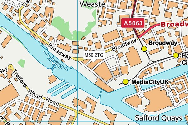 M50 2TG map - OS VectorMap District (Ordnance Survey)