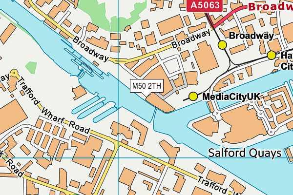 M50 2TH map - OS VectorMap District (Ordnance Survey)