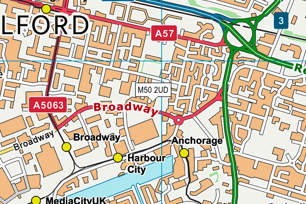 M50 2UD map - OS VectorMap District (Ordnance Survey)