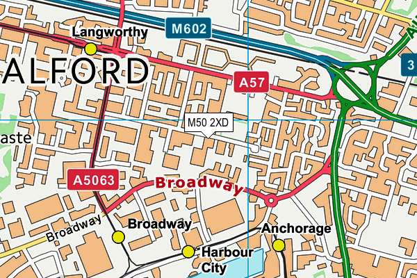 M50 2XD map - OS VectorMap District (Ordnance Survey)