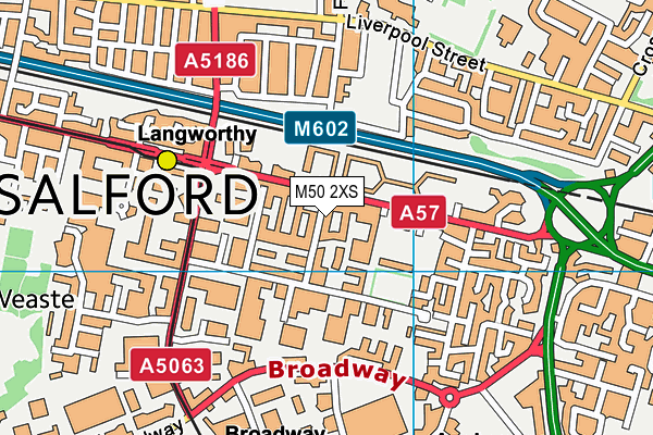 M50 2XS map - OS VectorMap District (Ordnance Survey)