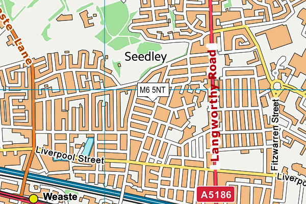 M6 5NT map - OS VectorMap District (Ordnance Survey)