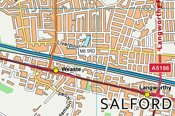 M6 5RD map - OS VectorMap District (Ordnance Survey)