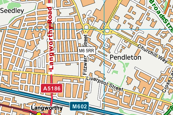 M6 5RR map - OS VectorMap District (Ordnance Survey)