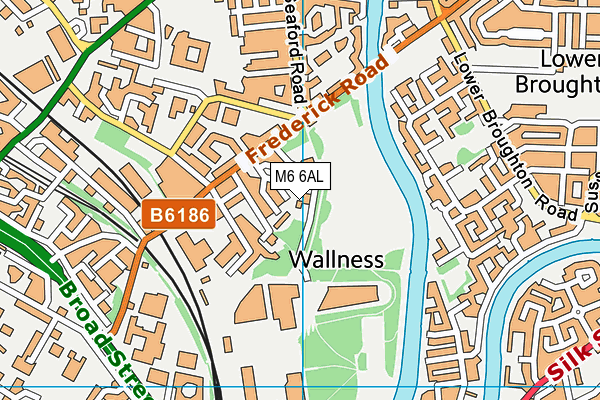 M6 6AL map - OS VectorMap District (Ordnance Survey)