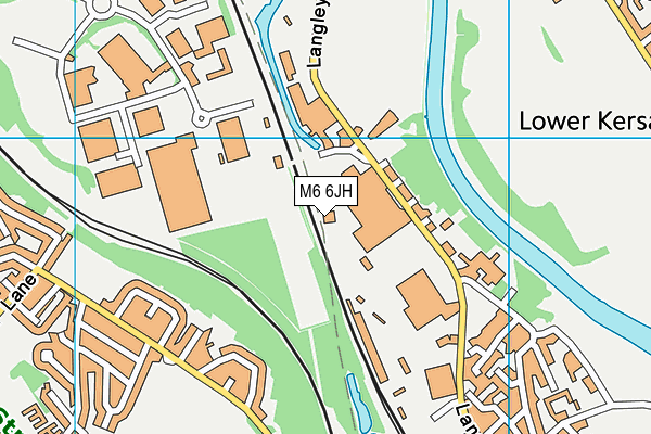 M6 6JH map - OS VectorMap District (Ordnance Survey)