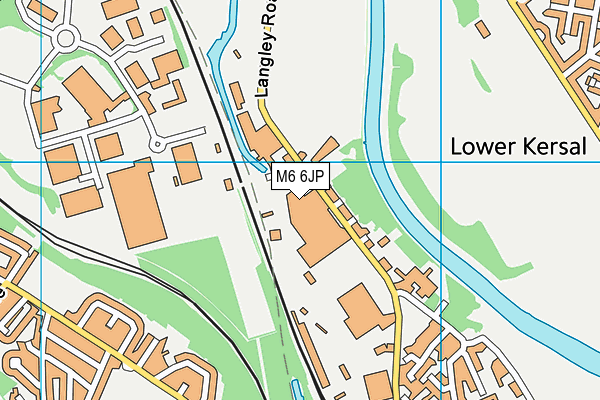 M6 6JP map - OS VectorMap District (Ordnance Survey)
