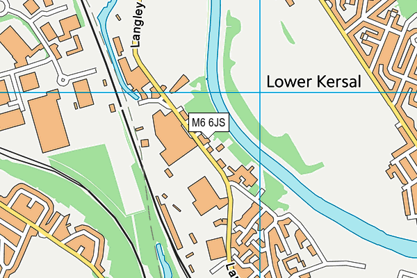 M6 6JS map - OS VectorMap District (Ordnance Survey)