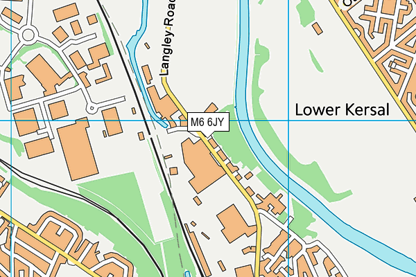 M6 6JY map - OS VectorMap District (Ordnance Survey)