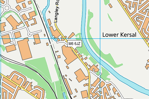 M6 6JZ map - OS VectorMap District (Ordnance Survey)