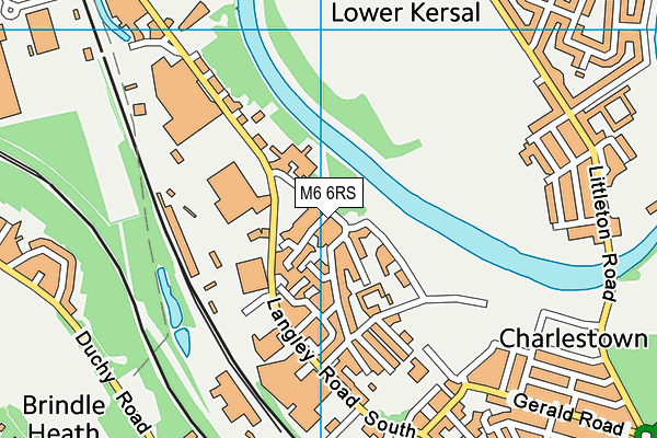 M6 6RS map - OS VectorMap District (Ordnance Survey)