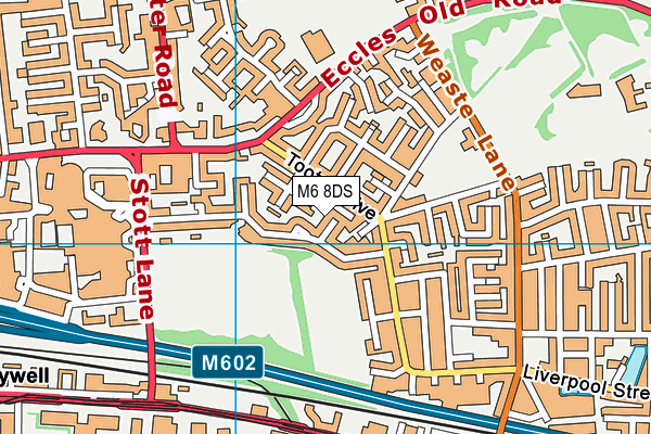 M6 8DS map - OS VectorMap District (Ordnance Survey)
