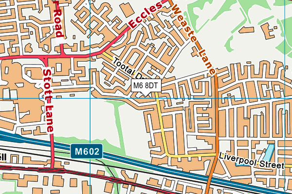 M6 8DT map - OS VectorMap District (Ordnance Survey)