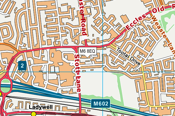 M6 8EQ map - OS VectorMap District (Ordnance Survey)