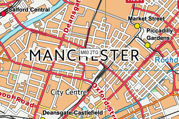 M60 2TG map - OS VectorMap District (Ordnance Survey)