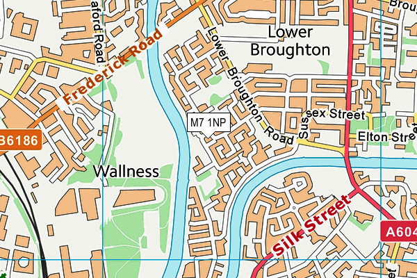 M7 1NP map - OS VectorMap District (Ordnance Survey)