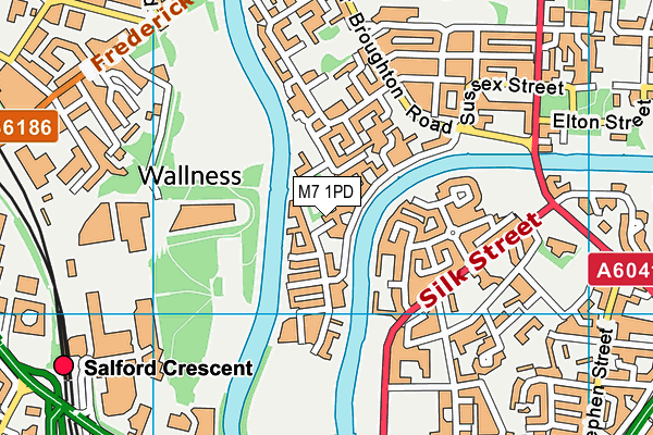 M7 1PD map - OS VectorMap District (Ordnance Survey)