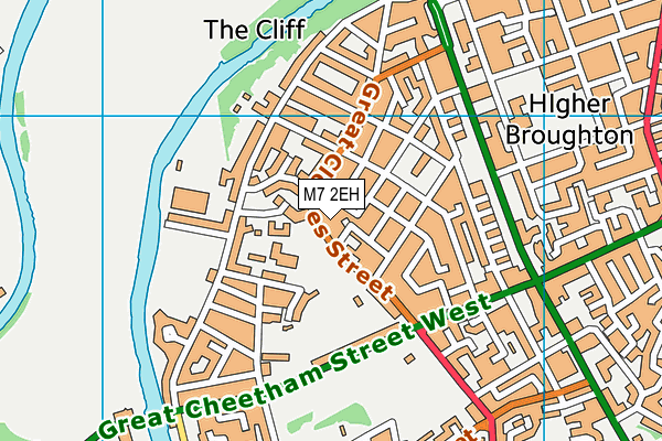 M7 2EH map - OS VectorMap District (Ordnance Survey)