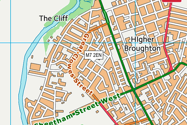 M7 2EN map - OS VectorMap District (Ordnance Survey)