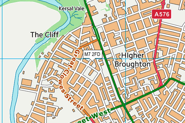Beis Hatalmud School map (M7 2FD) - OS VectorMap District (Ordnance Survey)