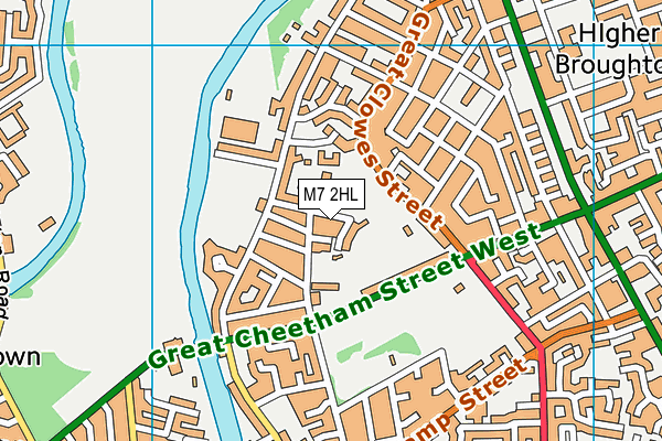 St Boniface RC Primary School map (M7 2HL) - OS VectorMap District (Ordnance Survey)