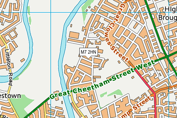 M7 2HN map - OS VectorMap District (Ordnance Survey)